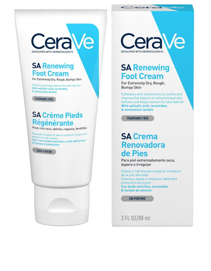 theskinbay.co.uk CeraVe SA Renewing Foot Cream 3oz/88ml CeraVe Dry/Dehydrated Skin Exfoliators Skincare