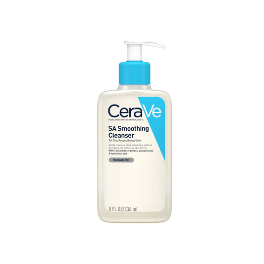 theskinbay.co.uk CeraVe SA SMOOTHING CLEANSER 236ML CeraVe Acne/Blemish Prone Cleanser & Toner Exfoliators Oily Skin Sensitive skin Skincare Teenage Skin