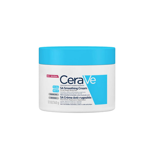 theskinbay.co.uk CeraVe Smoothing Cream Pot 340g CeraVe Acne/Blemish Prone Dry/Dehydrated Skin Exfoliators face cream Skincare Uneven Skin Tone