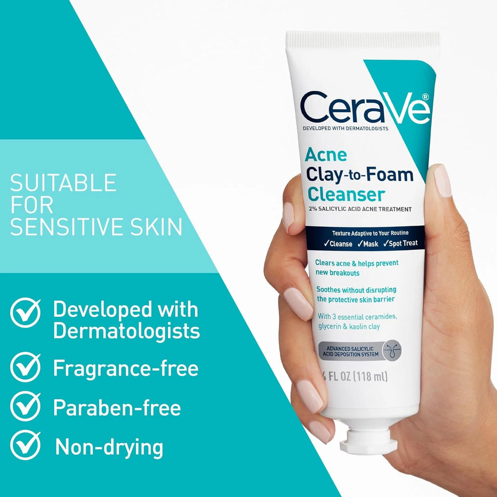 CeraVe Blemish Clay To Foam Cleanser 118ml