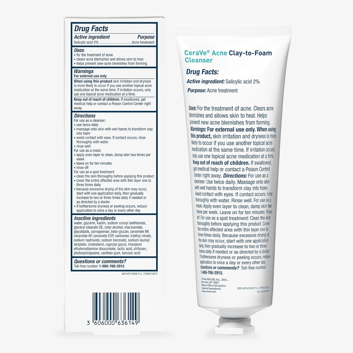 CeraVe Blemish Clay To Foam Cleanser 118ml