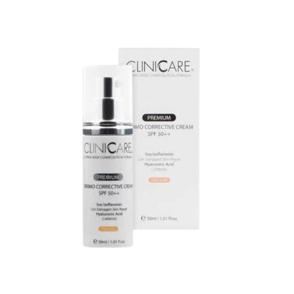 theskinbay.co.uk CLINICCARE Dermo Corrective Cream SPF50++ Darker 30ml Vegan Cliniccare Acne/Blemish Prone Discoloration Dry/Dehydrated Skin face cream moisturiser Normal Skin Oily Skin pigentation Post Procedure Rosacea & Redness Sensitive skin Skincare SPF Sunscreen Uneven Skin Tone