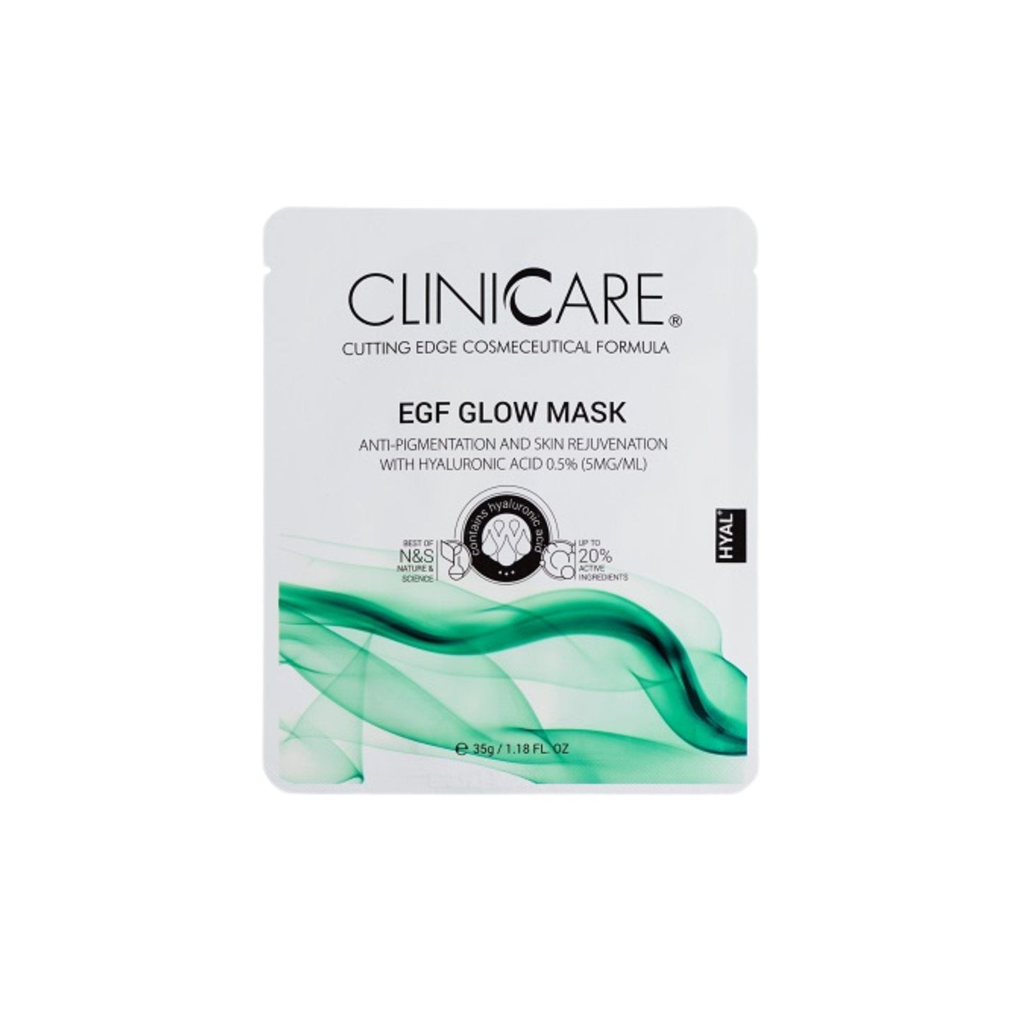 theskinbay.co.uk CLINICCARE EGF GLOW MASK Cliniccare Acne/Blemish Prone Dry/Dehydrated Skin Face Masks Fine Lines & Wrinkles Hyaluronic Acid Hyperpigmentation Normal Skin Skincare Sun Damaged Vegan