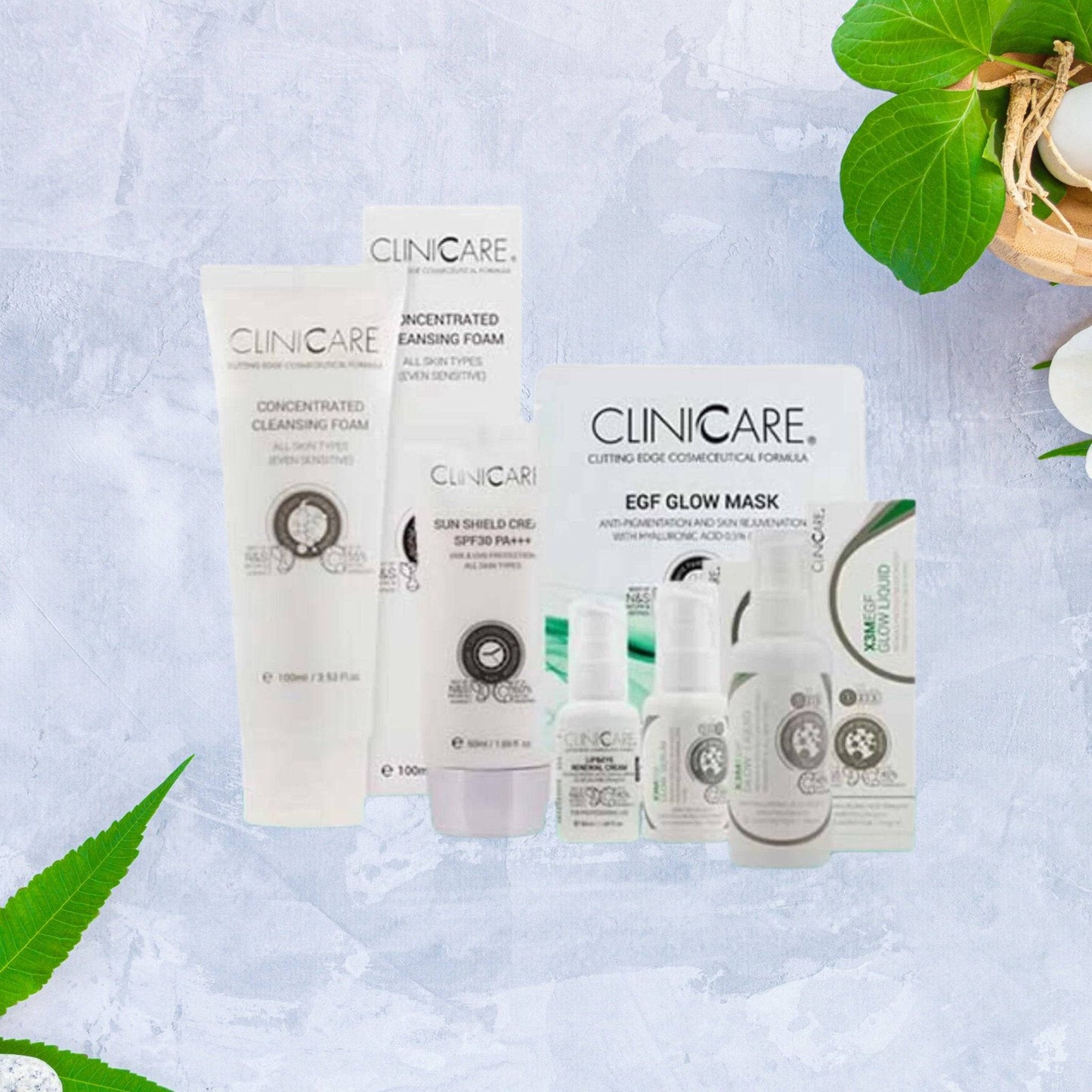 theskinbay.co.uk CLINICCARE Glow Depigmenting Kit 90 Day Plan (Vegan) Cliniccare Ageing Skin Dry/Dehydrated Skin Fine Lines & Wrinkles Hyperpigmentation Normal Skin Skincare Sun Damaged Targeted Skincare Kits Vegan