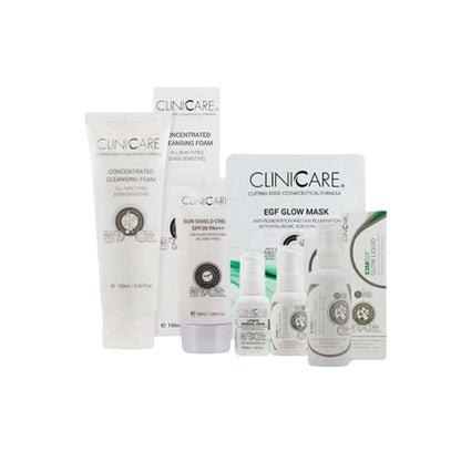 theskinbay.co.uk CLINICCARE Glow Depigmenting Kit 90 Day Plan (Vegan) Cliniccare Ageing Skin Dry/Dehydrated Skin Fine Lines & Wrinkles Hyperpigmentation Normal Skin Skincare Sun Damaged Targeted Skincare Kits Vegan