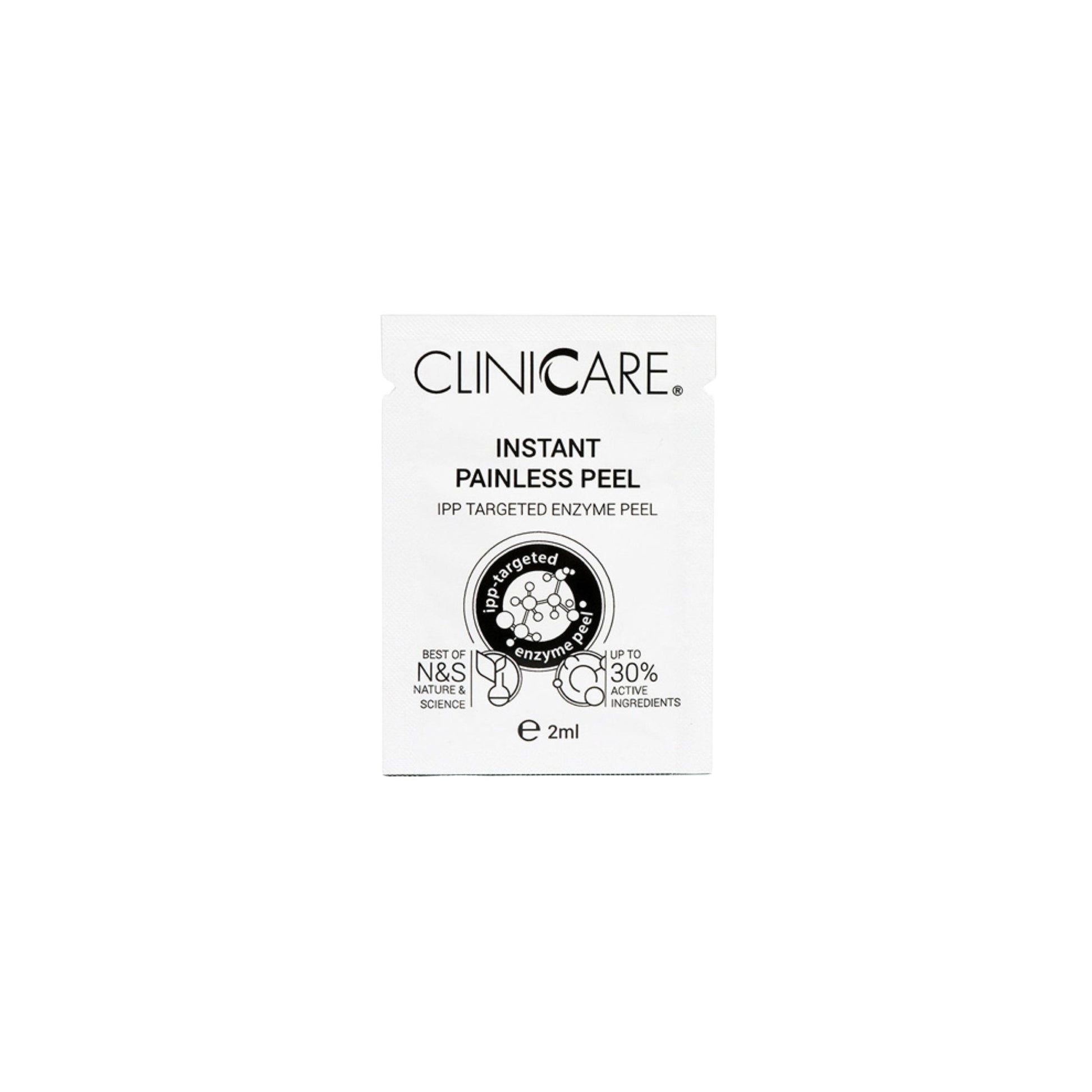 theskinbay.co.uk CLINICCARE Instant Painless Peel 2ml Cliniccare Acne/Blemish Prone Ageing Skin Dry/Dehydrated Skin Exfoliators Fine Lines & Wrinkles Hyperpigmentation Menopause Normal Skin Oily Skin Samples Sensitive Skin Skincare Sun Damaged Teenage Skin Vegan