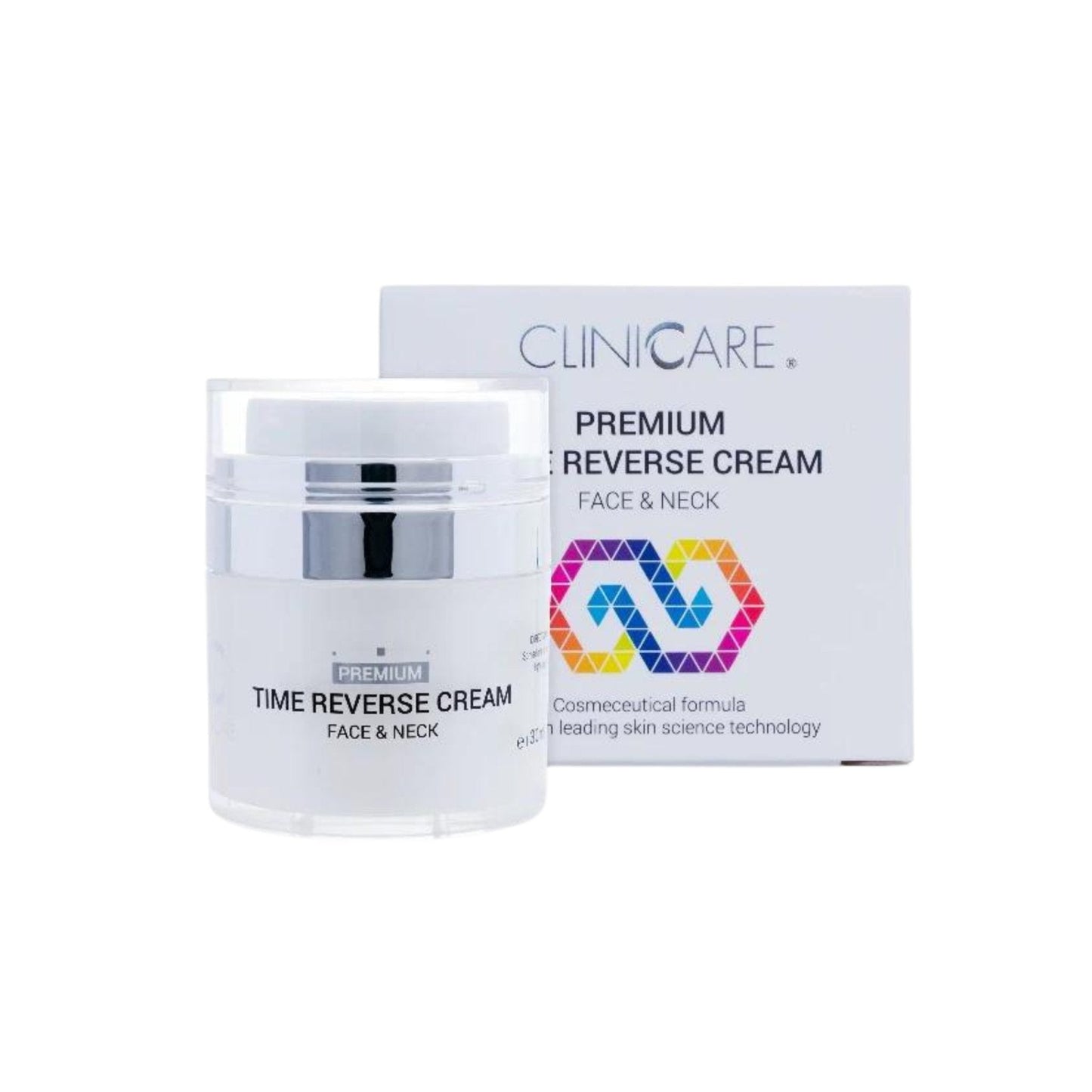 theskinbay.co.uk CLINICCARE Premium Time Reverse Cream 30 ml Cliniccare anti aging antioxidant face cream Hyaluronic Acid Neck pigentation