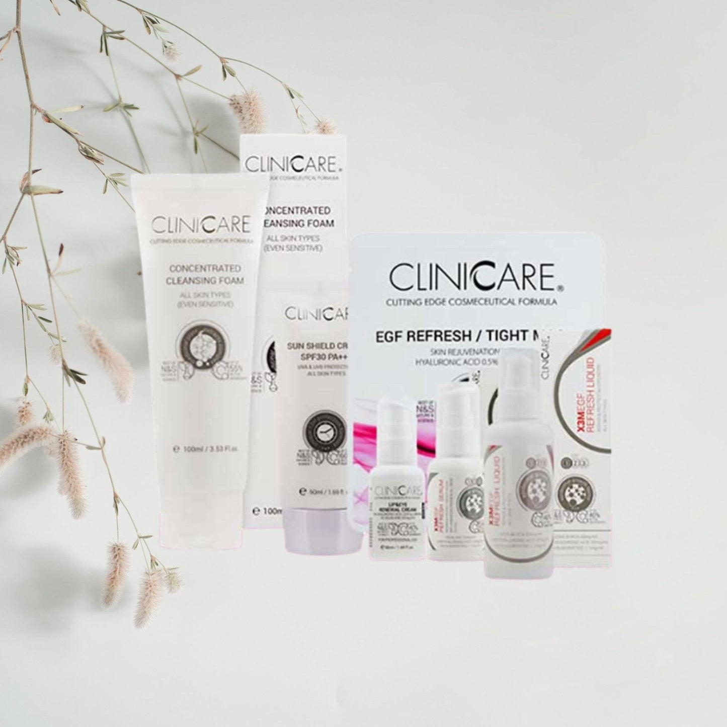 theskinbay.co.uk CLINICCARE Refresh Rejuvenating Kit 90 Day Plan (Vegan) Cliniccare Dry/Dehydrated Skin Normal Skin Oily Skin Sensitive Skin Targeted Skincare Kits Vegan