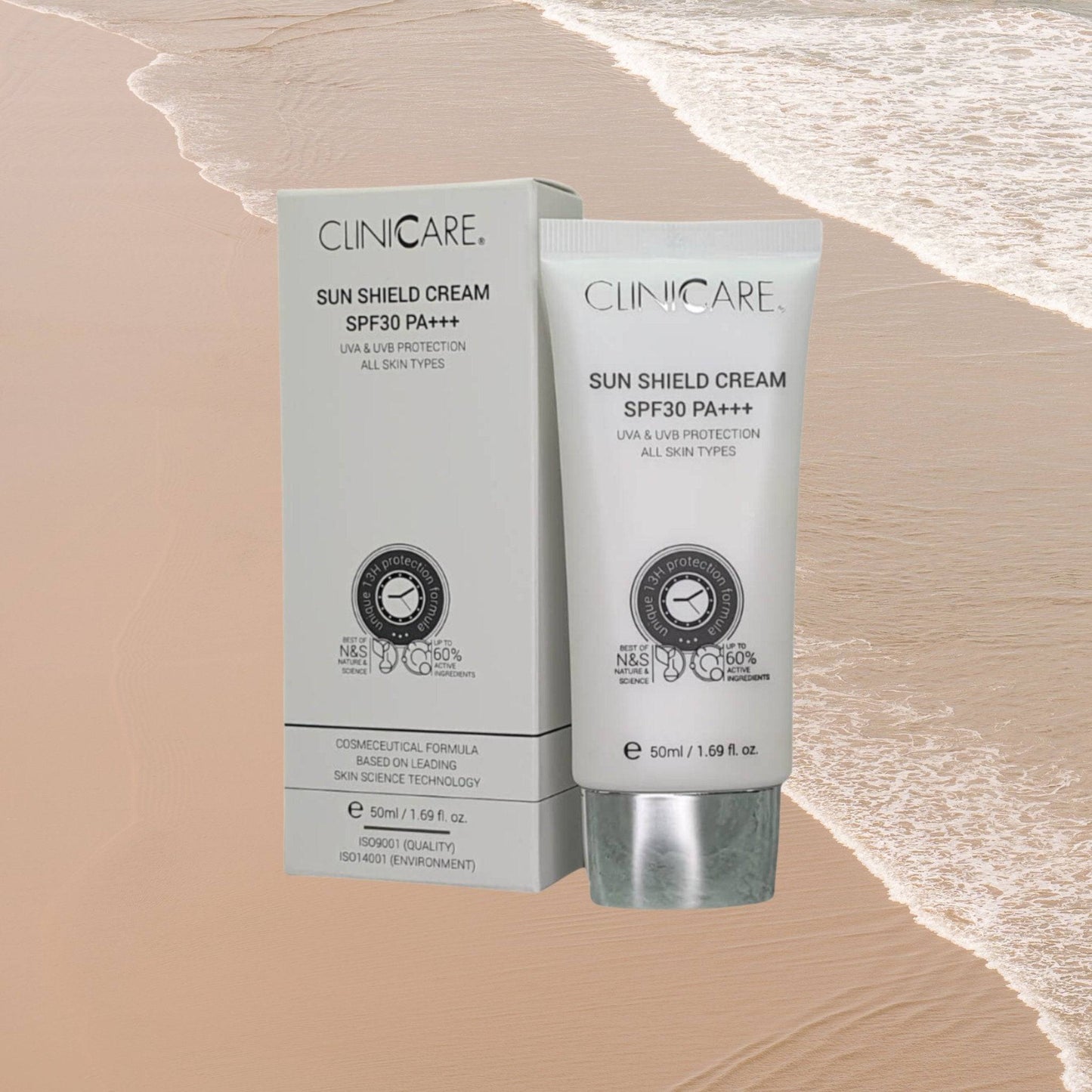 theskinbay.co.uk CLINICCARE Sun Shield Cream (SPF30) Cliniccare Ageing Skin Dry/Dehydrated Skin Fine Lines & Wrinkles Hyperpigmentation Normal Skin Oily Skin Post Procedure Pregnancy Rosacea & Redness Sensitive Skin Skincare Sun Damaged Sunscreen Vegan