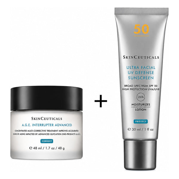 SkinCeuticals A.G.E. Interrupter Advanced Moisturiser 48ml + Ultra Facial UV Defense SPF 50 Bundle