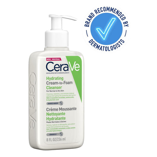 CeraVe Hydrating Cream-to-Foam Cleanser 236ml