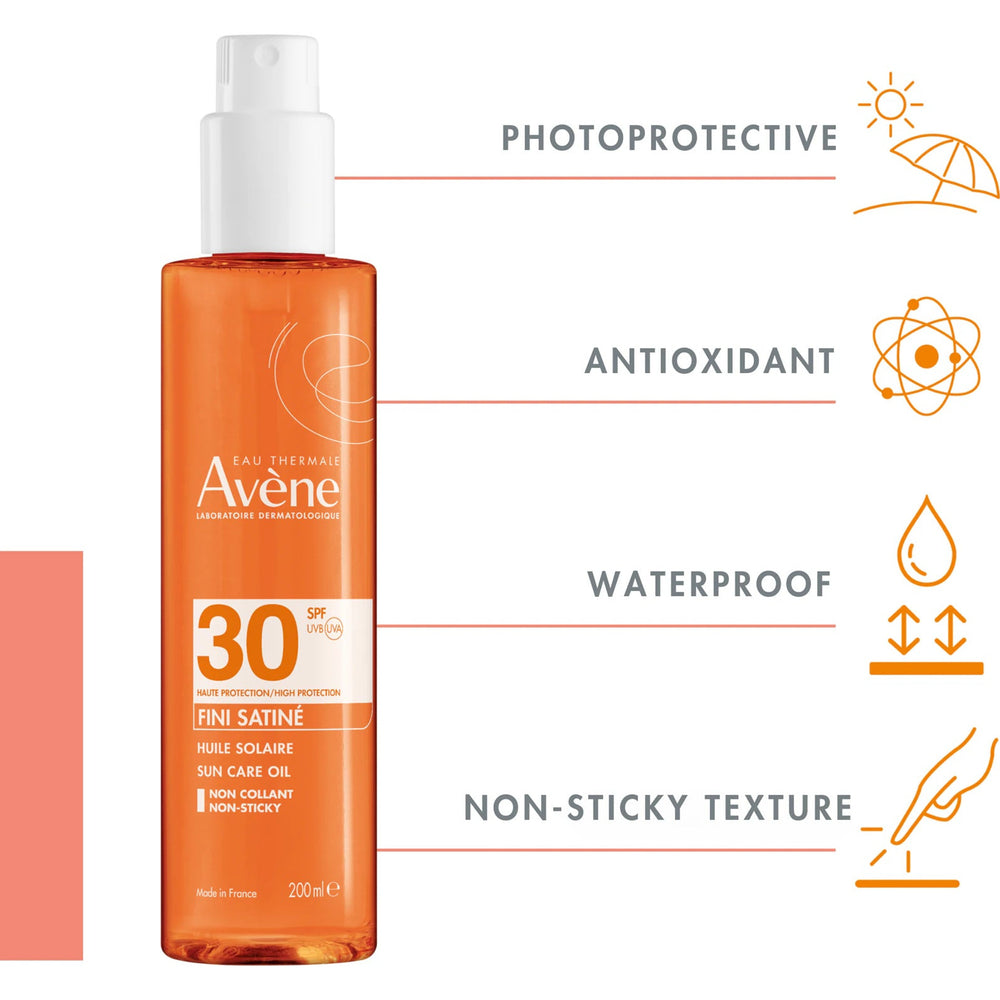 Avène Sun Sensitive Sun Oil Spray SPF30 — key ingredients