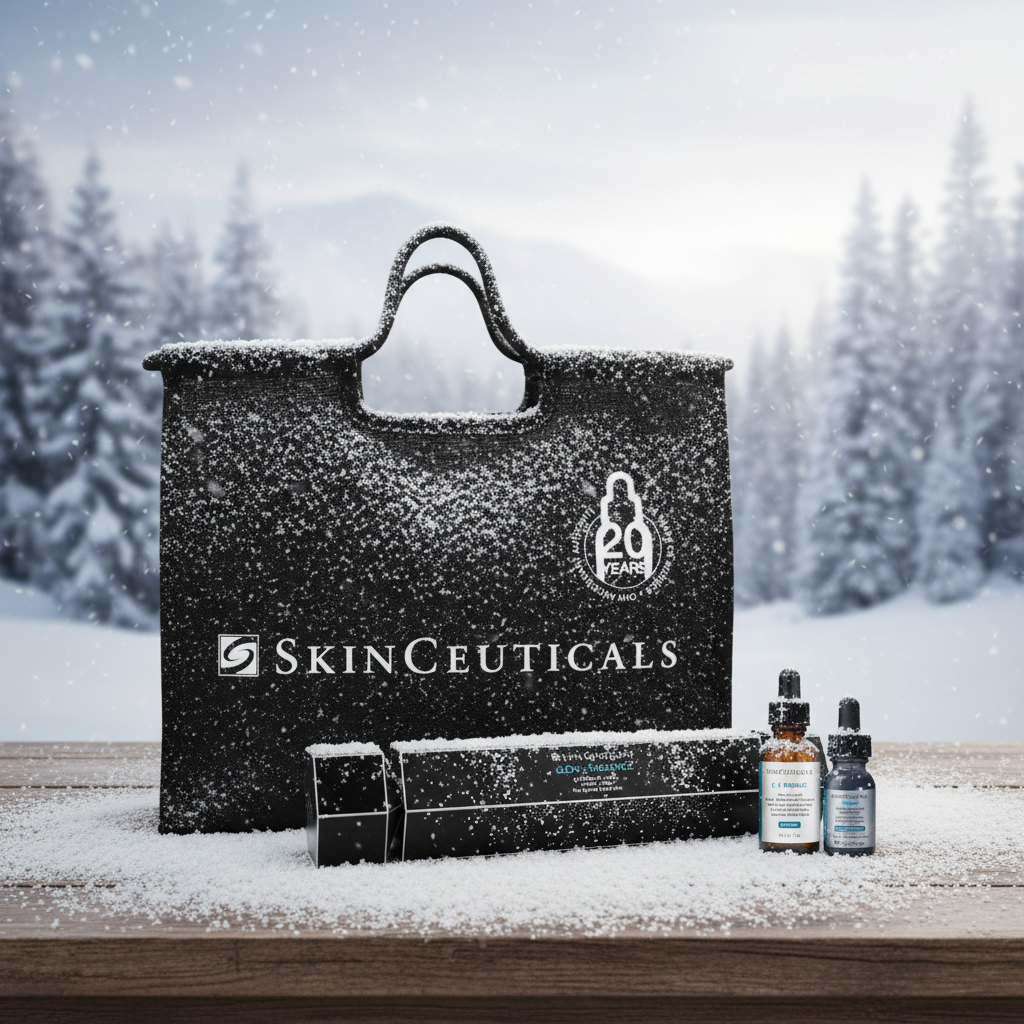 SkinCeuticals Christmas Cracker Bundle CE Ferulic 30ml + P‑TIOX 15ml Serum + Large Limited Edition Tote Bag