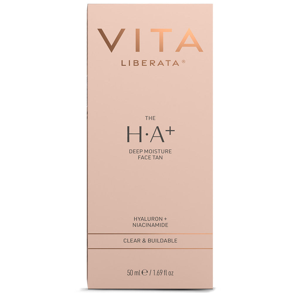 Vita Liberata The H.A+ Face Tan box packaging on a white background 