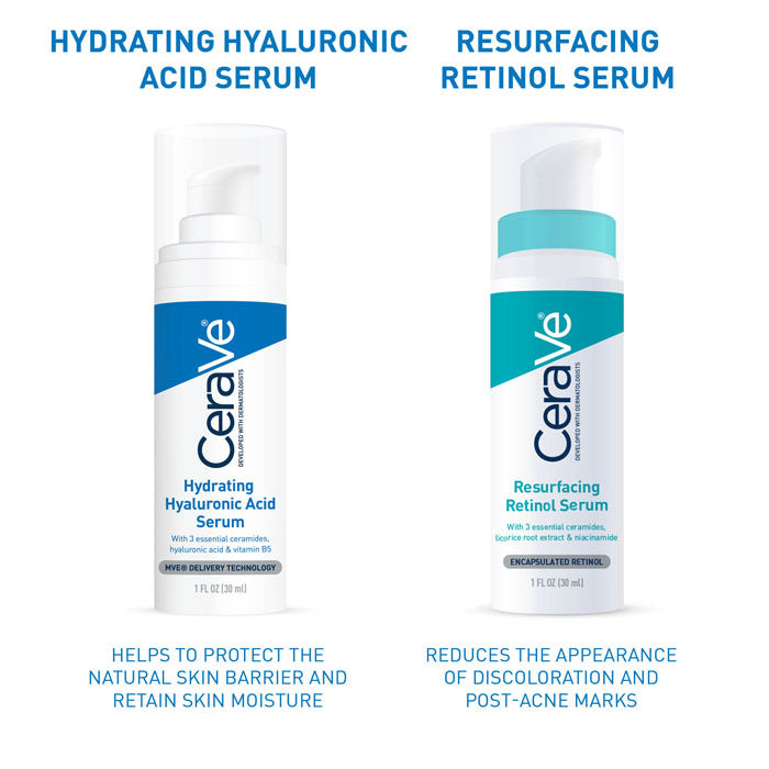 CeraVe Hydrating Hyaluronic Acid Serum 30ml – routine view
