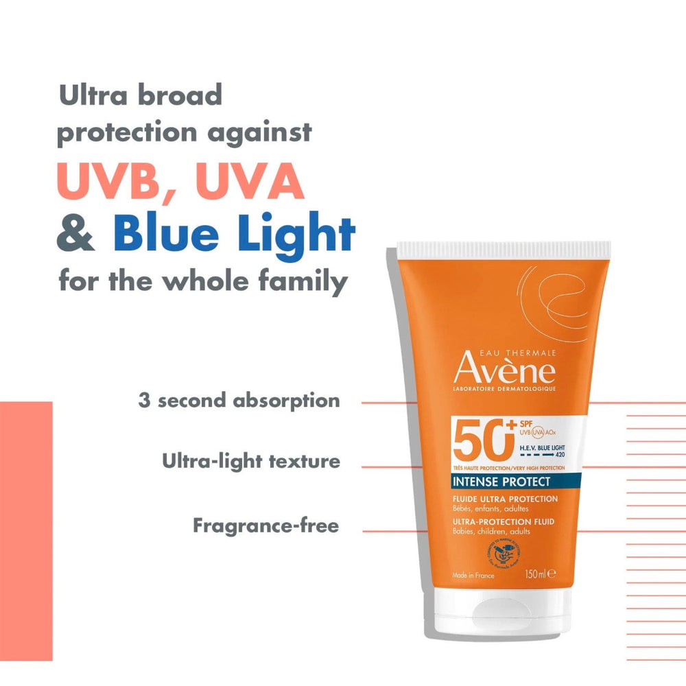 Avène Intense Protect SPF50+ 150ml — packaging detail
