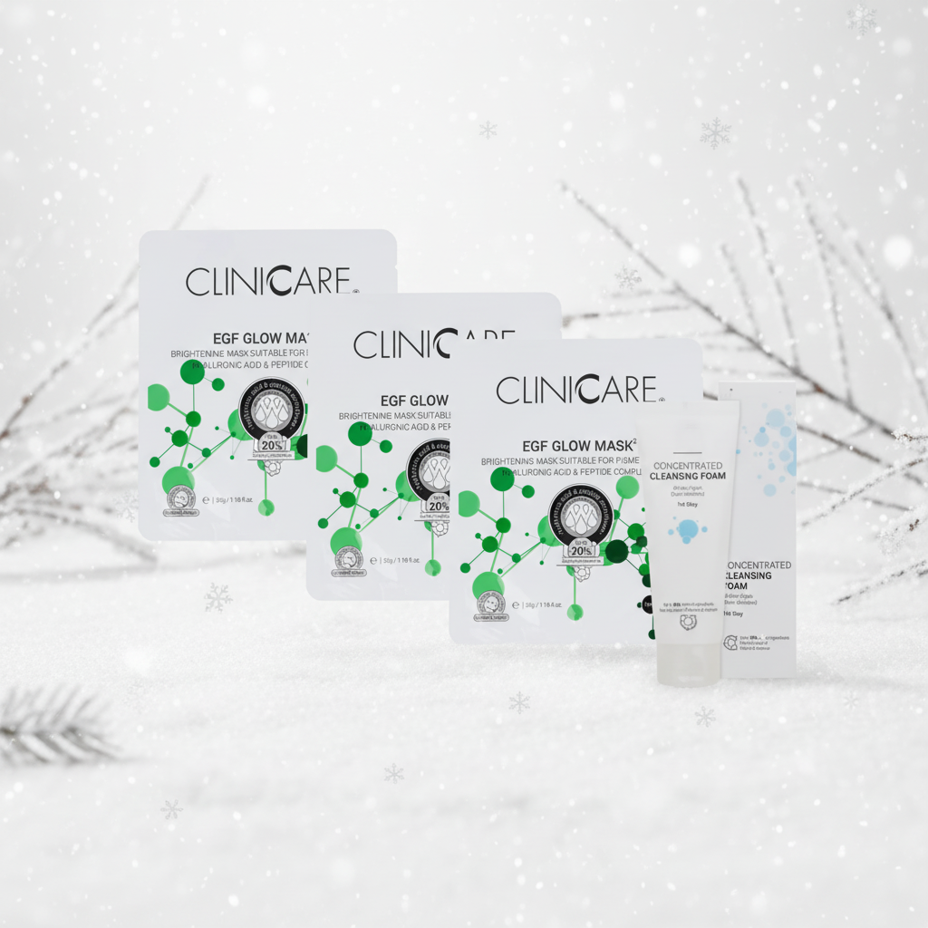ClinicCare Glow EGF Mask + Concentrated Cleansing Foam Bundle