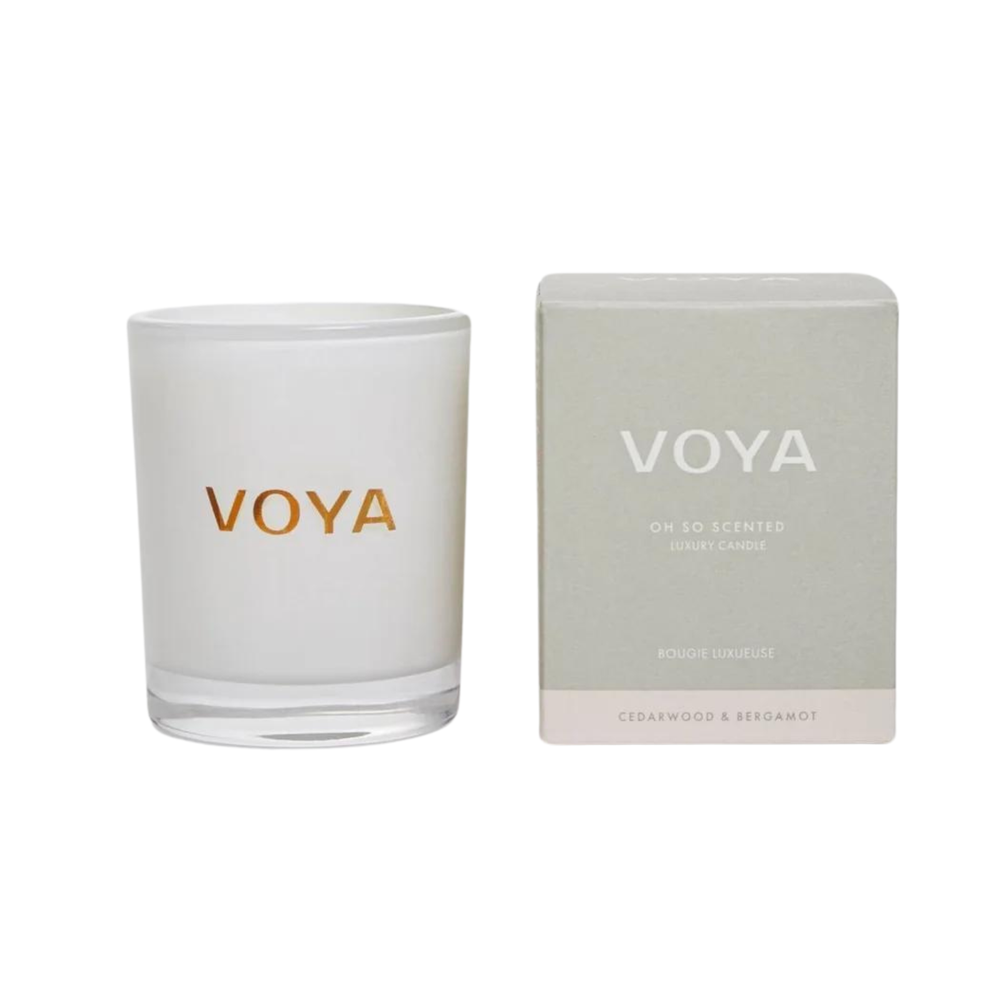 VOYA Cedarwood & Bergamot Luxury Scented Candle 30cl VOYA