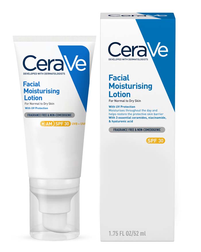 CeraVe AM Facial Moisturising Lotion SPF30 Twin Pack 2 x 52ml