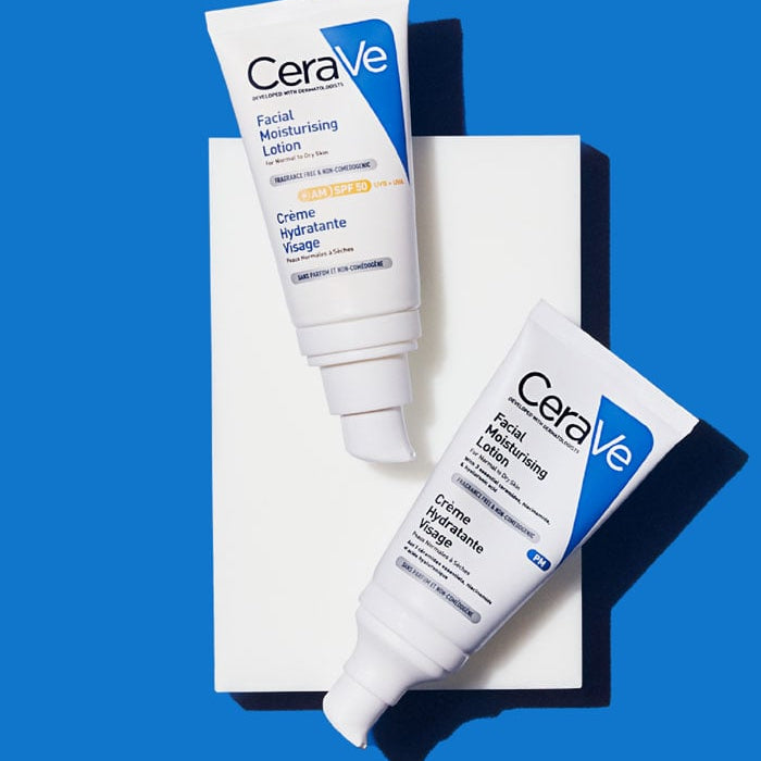 CeraVe AM Facial Moisturising Lotion SPF 50 52ml – lifestyle view