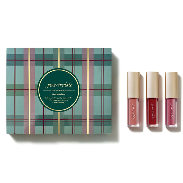 Jane Iredale Glaze & Glow Colorluxe High Impact Lip Glaze Trio Kit