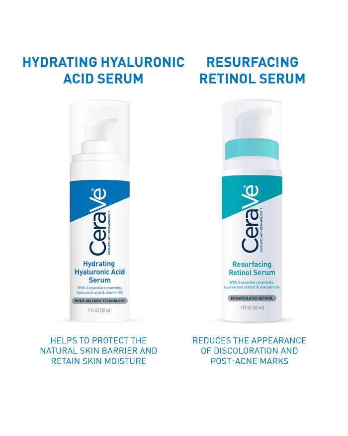 CeraVe Hydrating Hyaluronic Acid Serum 30ml – routine view