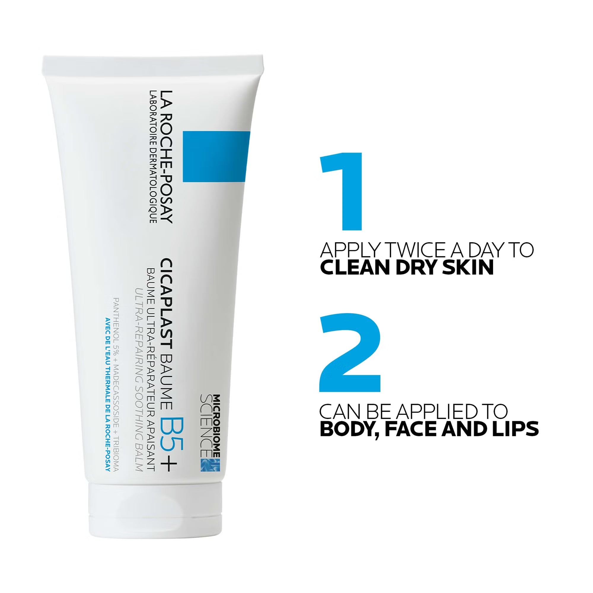 La Roche-Posay Cicaplast Baume B5+ Ultra Repairing, Multi-purpose Soothing Balm With Panthenol And Madecassocide 100ml