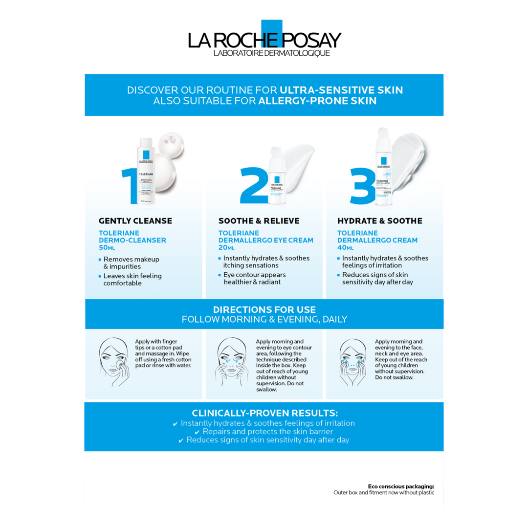 La Roche-Posay Toleriane Dermallergo SOS 3-Step Kit