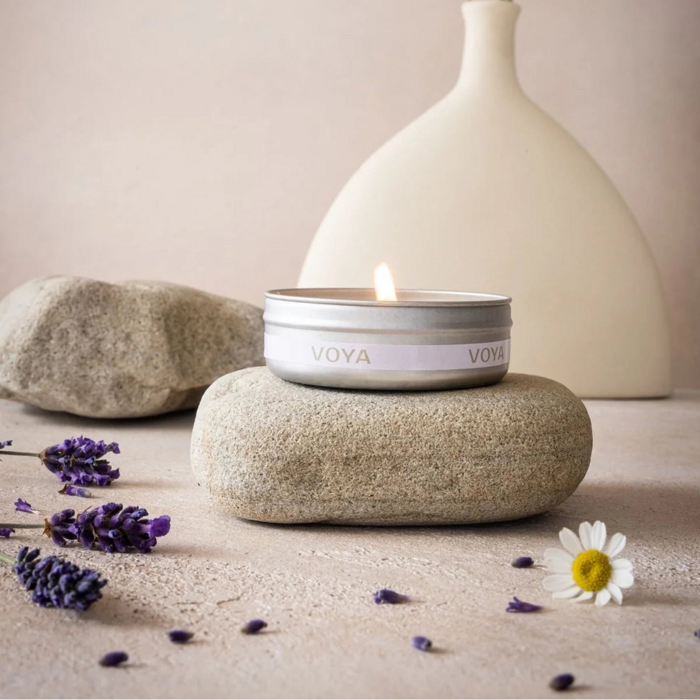 VOYA Lavender, Rose & Camomile Travel Candle VOYA