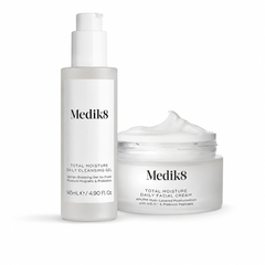 Medik8 Total Moisture Daily Cleansing Gel 145ml + Total Moisture Daily Facial Cream 50ml Bundle