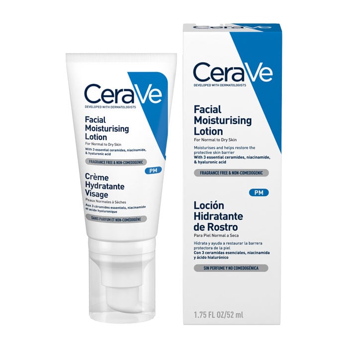 CeraVe PM Facial Moisturising Lotion Twin Pack 2 x 52ml