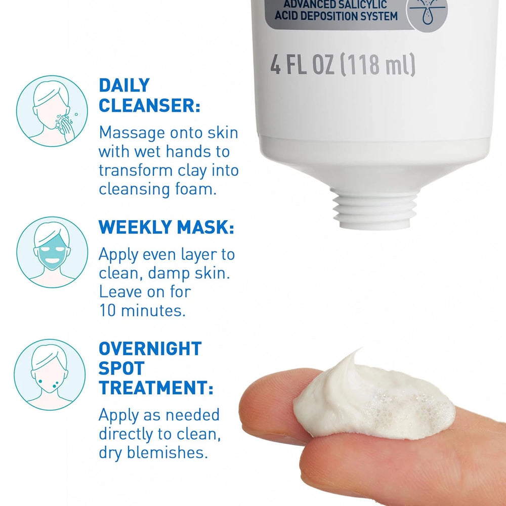 CeraVe Blemish Clay To Foam Cleanser 118ml