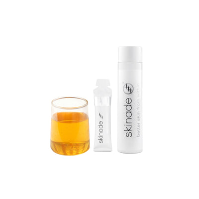 Skinade 30 Day Frequent Flyer Edition 10 x 150ml bottles
20 x 15ml sachets
