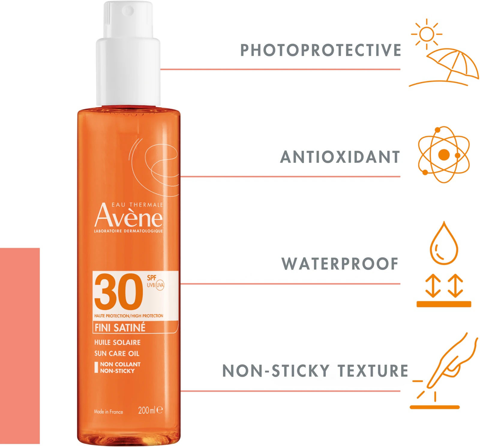 Avène Sun Sensitive Sun Oil Spray SPF30 — key ingredients