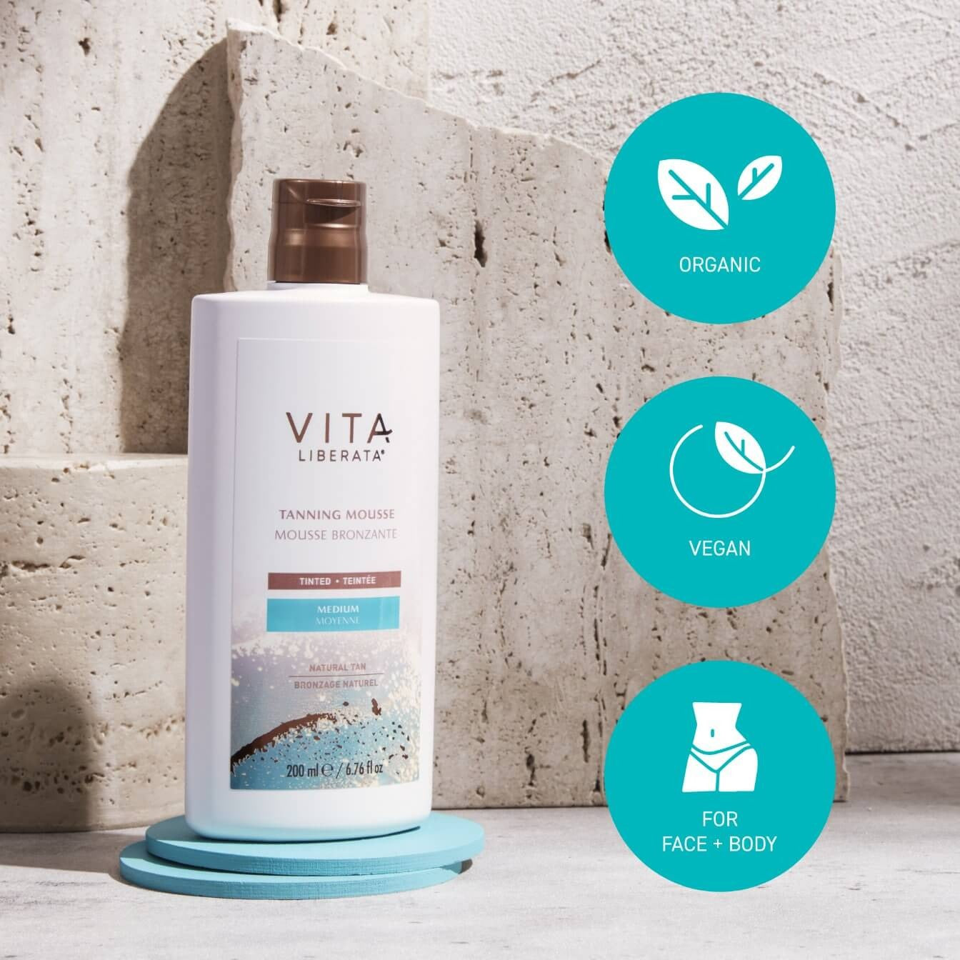 Vita Liberata The Mousse, Tinted Lasting Tan, Medium