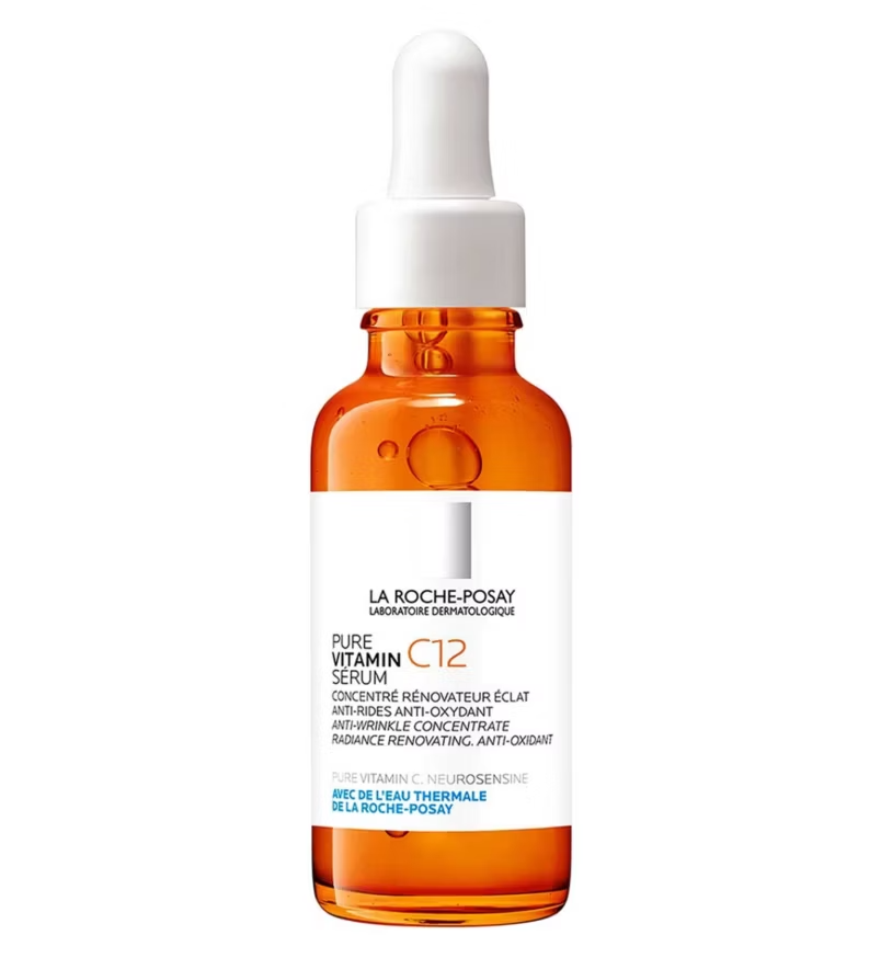 La Roche-Posay Pure Vitamin C12 Serum bottle on a white background
