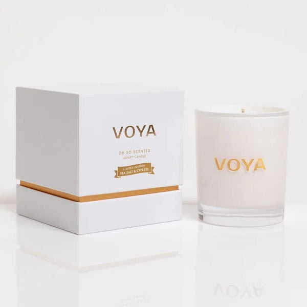 VOYA Sea Salt & Cypress Limited Edition Luxury Scented Candle 20cl