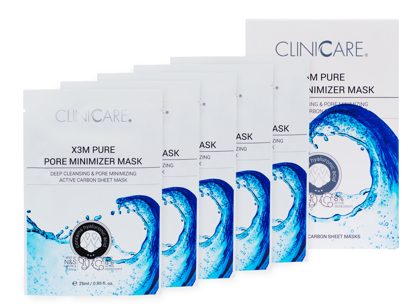 CLINICCARE X5 Pure Pore Minimizer Masks (Vegan)