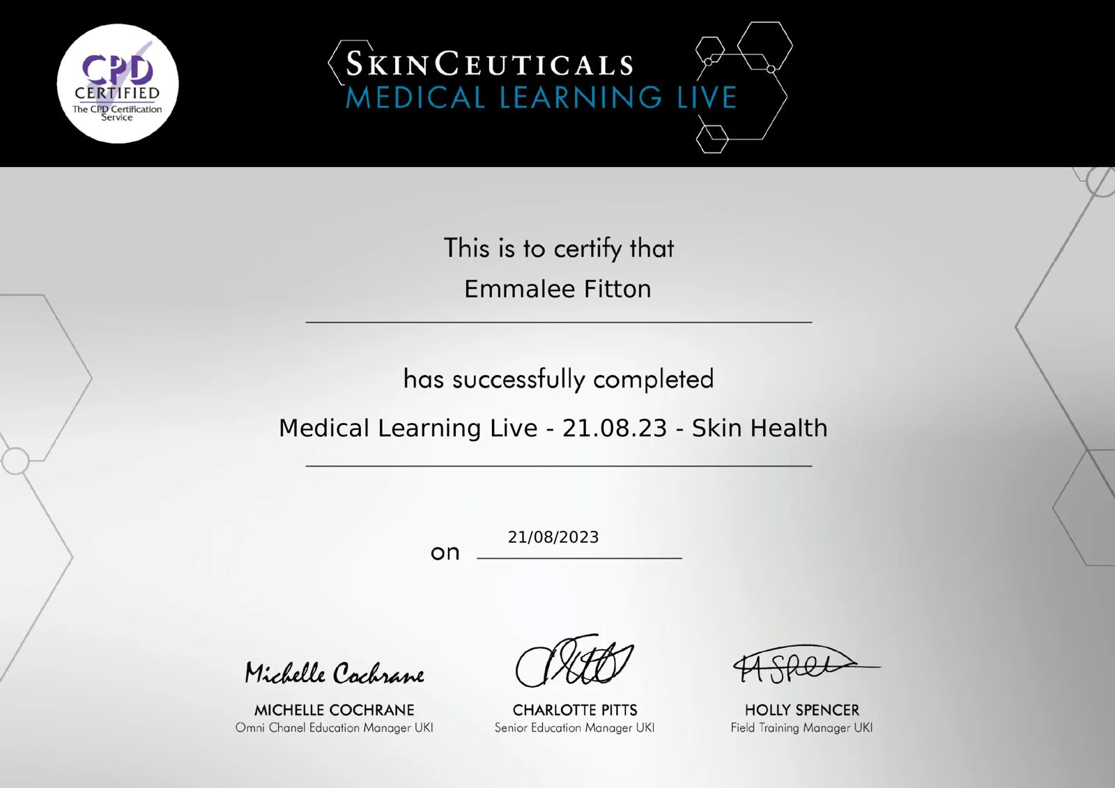Skin Health, SkinCeuticals MLL