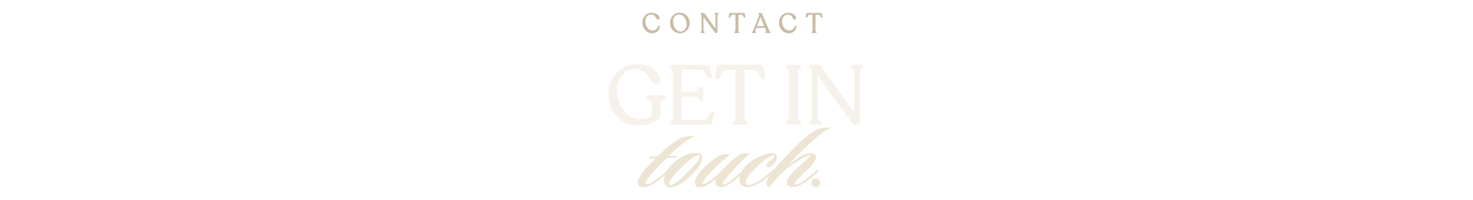 Get in touch.