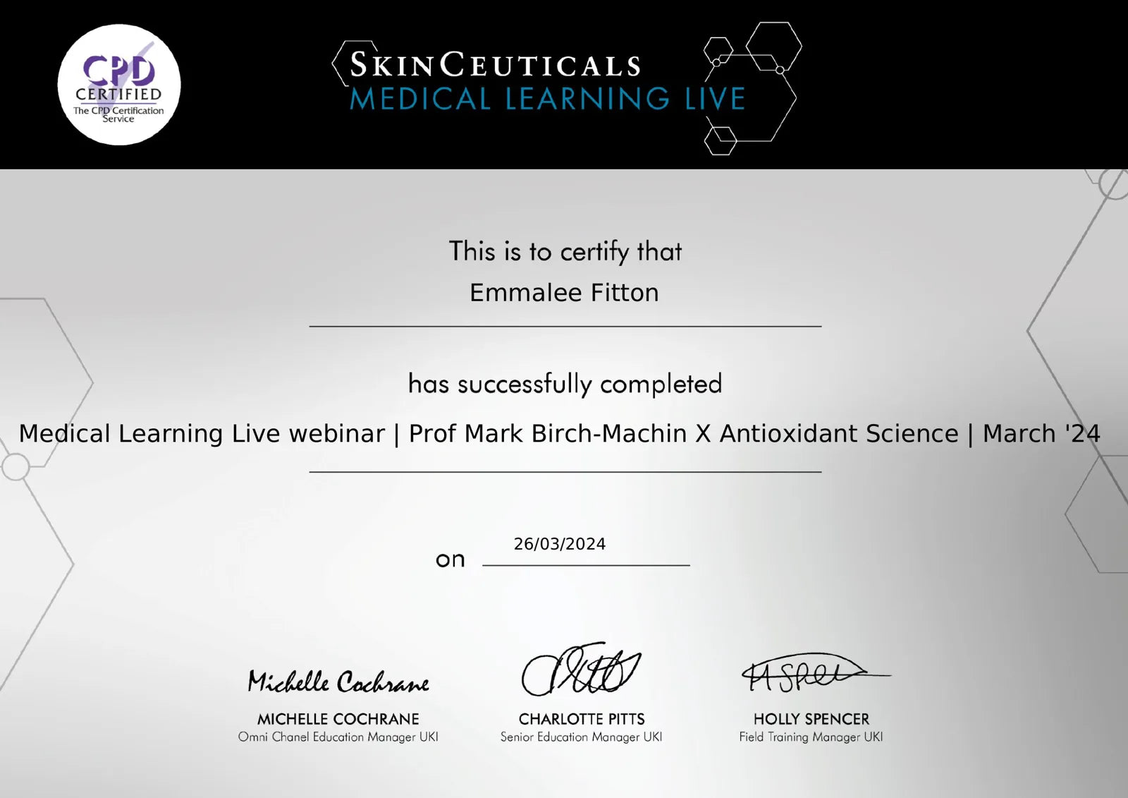 Antioxidant Science, Prof Mark Birch-Machin