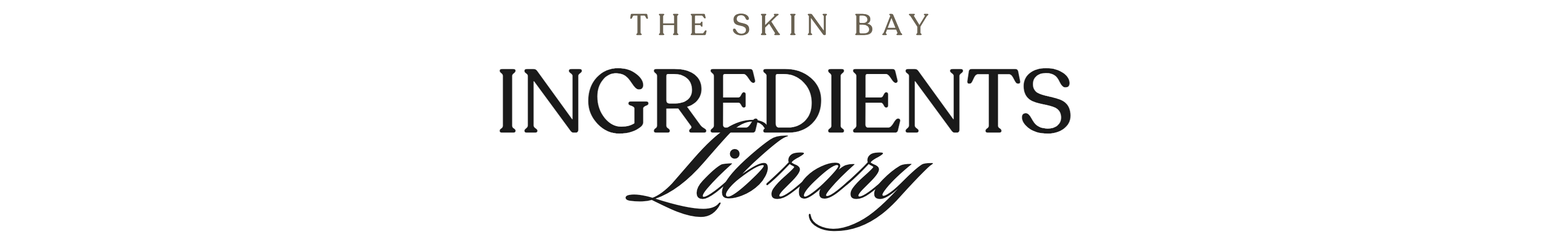 The Skin Bay Ingredients Library