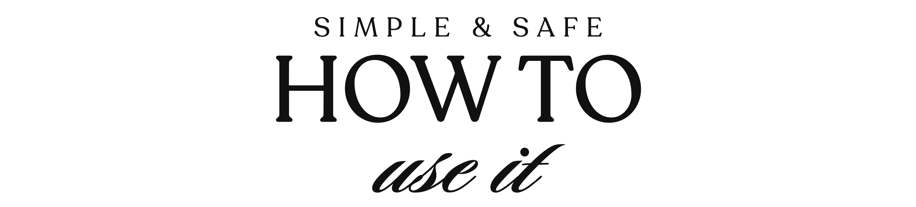 How to use it