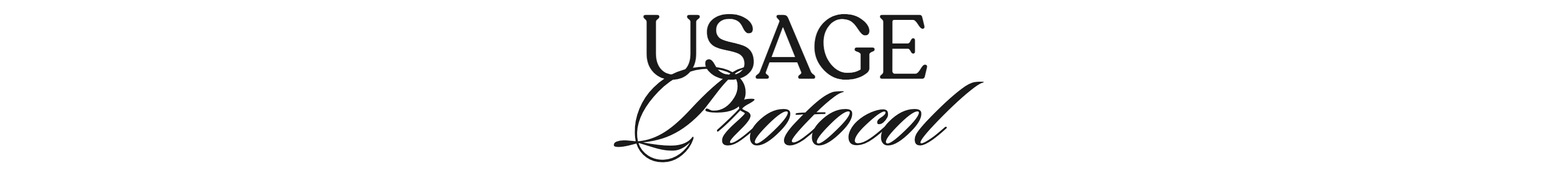 Usage Protocol